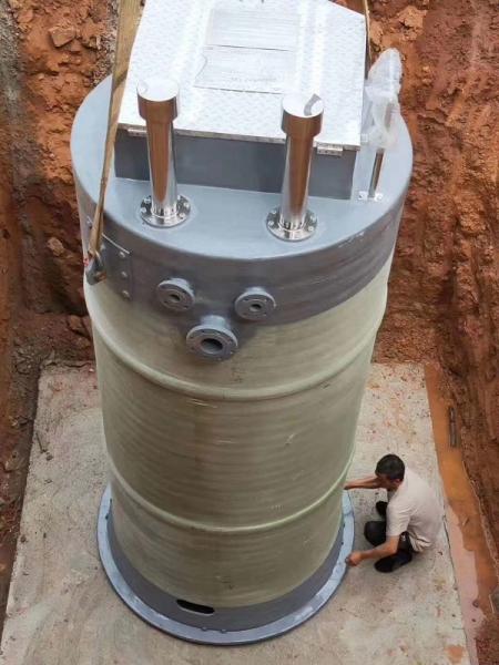 自贡峨眉山一体化提升泵安装
